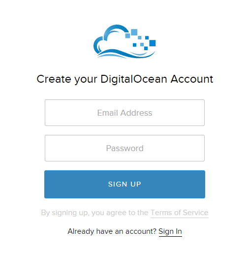 Registrati su digitalocean