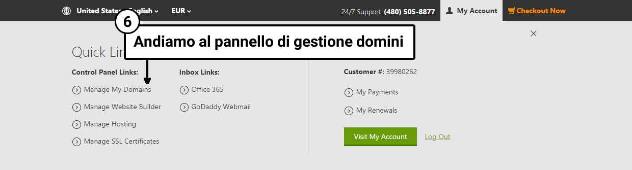 Gestisci domini