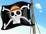 immagine della bandiera pirata della ciurma di Luffy
