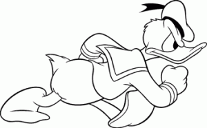 Paperino in bianco e nero